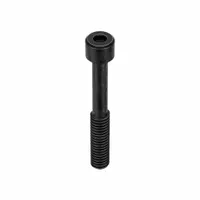 This inch-system standard socket head cap screw features a 5/16"-18 thread size, 2 1/4" length, and right-hand thread direction. Made from black oxide alloy steel with a 1/4" drive size, it is suited for securing mechanical assemblies in industrial equipment and machinery. Supplied in a 100-piece pack