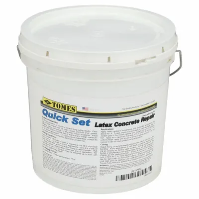 JE TOMES Tomes Concrete Repair Compound, Gray, 20 lb Pail - General Purpose Concrete Repair Compounds