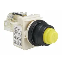 SCHNEIDER ELECTRIC Pilot Light: 30 mm Panel Mounting Size, Yellow, LED, 9001SK Series (MPN 9001SKT38LYY31)