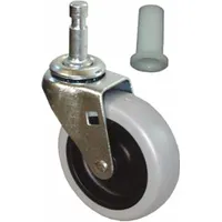 RUBBERMAID COMMERCIAL PRODUCTS Caster with Insert: For 4MC27/9LAN6, Fits Rubbermaid Commercial Brand (MPN GRFG6111L3GRAY)
