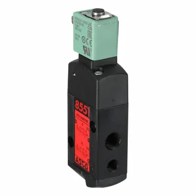 ASCO Solenoid Valve: 3-Way, Configurable, 1/4 in Pipe Size, 120V AC, Remote Pilot - 3-Way/2-Position, Configurable Solenoid Valves