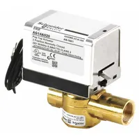 This ERIE zone valve controls hot water or chilled water flow in hydronic HVAC systems. It is used to regulate temperature by opening or closing individual zones in commercial and residential buildings