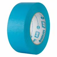 This high-performance masking tape features a blue rubber adhesive on a crepe paper backing, 6.6 mil thick. Suitable for indoor/outdoor use on metal surfaces, it provides clean removal and sharp paint lines in industrial painting, automotive refinishing, and powder coating applications
