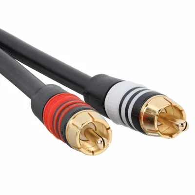 MONOPRICE 3.5 mm Stereo Female to RCA Male Cable, 6 in, 22 AWG, PVC - 3.5 mm Stereo Female to RCA Male Cables