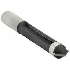 Carbide-tipped router bit with a 1/2 in cutter diameter for creating panel-pilot profiles. Used in woodworking to produce decorative raised panels for cabinet doors and furniture. Suitable for use with a router table or handheld router on hardwood and softwood.