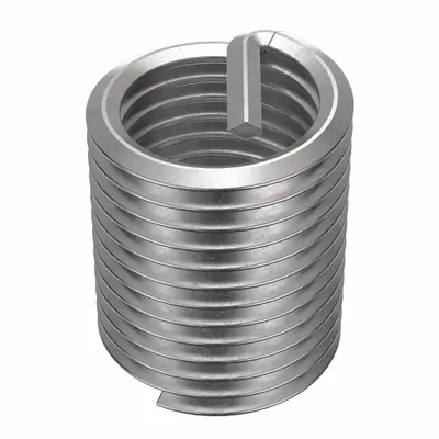 HELI-COIL Helical Insert: Tanged Tang Style, Free-Running, 1 1/2"-6 Thread Size - Free-Running Tanged Helical Inserts