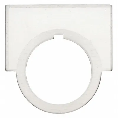SIEMENS Legend Plate: 30 mm Panel Mounting Size, Half-Round - Push-Button Rings & Plates