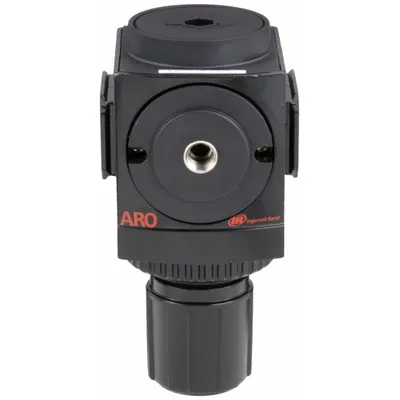 ARO Compressed Air Regulator: Aluminum, 3/8 in NPT, 179 cfm, 0 psi to 140 psi - ARO FRL Air Regulators