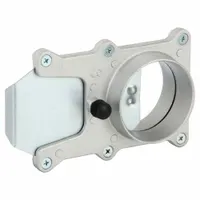Manual blast gate for 3-inch duct systems, featuring a cast aluminum body and galvanized steel blade. Measures 5 5/8 in x 15 in x 1 7/8 in. Used to control airflow in dust collection, fume extraction, and ventilation systems