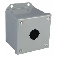 SCHNEIDER ELECTRIC Push Button Enclosure: 30mm, 1 Holes, Carbon Steel, NEMA 13/3 (MPN 9001KYAF1)