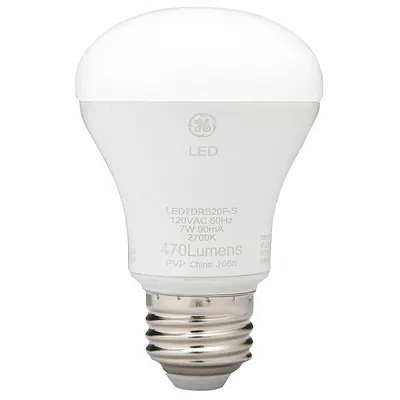 GE LAMPS Compact LED Bulb: LED, R20, Medium Screw (E26), 7 W Watt, 2700K - Reflector (R) Lamps