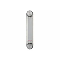 Closed high-pressure oil level gauge with M10 metric male connection, 37 mm sight height, and 76 mm mounting centers. NBR seal material. No thermometer included. Used for visual oil level monitoring in pressurized lubrication systems, gearboxes, and hydraulic reservoirs.