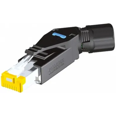 MURRELEKTRONIK Connector: Cat6, Data/EtherCat/Ethernet/IP, 8 Poles, 45° Angled, Cable - RJ45 Connector Assemblies with Punch-Down Connections