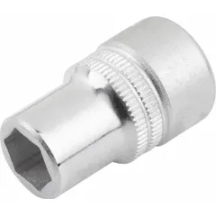 This plastic insert is designed for use in hygienic sockets, made from PETP material. It has a 10 mm socket size and an overall length of 17.4 mm. Suitable for applications requiring clean, non-contaminating fastening interfaces.