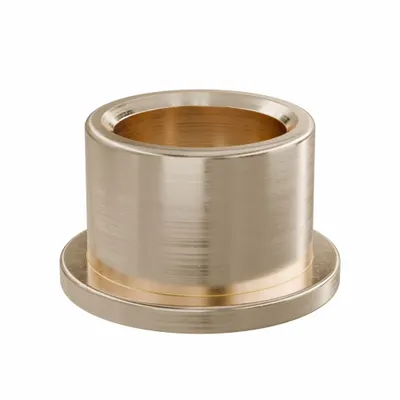 OILITE Flanged Sleeve Bearing: Bronze, SAE 841, 3/8 in Bore, 1/2 in OD, 3/8 in Lg - Lubricated General Purpose Metallic Flanged Sleeve Bearings
