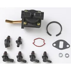 Fuel pump kit for Kohler small engines. Delivers fuel from tank to carburetor. Compatible replacement for manufacturer number M18-24615. Used in lawn mowers, generators, and industrial equipment.