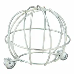 This wire guard is designed to protect 4 oz glass oiler reservoirs from impact while allowing fluid-level visibility. Constructed from zinc chrome plated metal for corrosion resistance. Suitable for use with machine mount lubricators in industrial environments.
