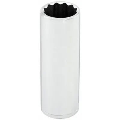 WESTWARD Socket: SAE, 3/8 in Drive Size, 5/8 in Socket Size, 12-Point, Deep, Chrome - 3/8" Drive Hand Sockets