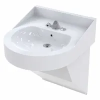 BESTCARE Bathroom Sink: Stainless Steel, 72 in Bowl Lg, 4 in Bowl Dp, ADA Compliant, Sensor (MPN WH3740-3373-SO)