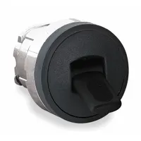 This 2-position toggle-switch operator from the ZB4 series provides Off/Momentary On switching. It features a single connection with screw terminals. Typical applications include momentary machine start or test functions in industrial control panels