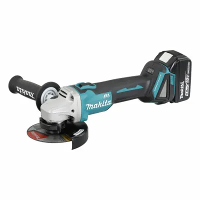 MAKITA Angle Grinder: 5 in_4 1/2 in Wheel Dia, Brushless Motor, (2) 5.0 Ah, 18V DC - Makita Cordless Angle Grinders