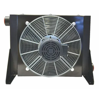 AKG Air Cooled Aftercooler: 75 hp Max Compressor Output Power, 539 cfm, 208-230/460V AC - Fan Powered Compressed Air Aftercoolers