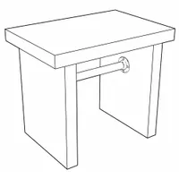 Balance Table: 24 in Overall Wd, 30 in Overall Ht, 4 ft Overall Lg, Epoxy, 700 lb Load Capacity (MPN GRBT4824)