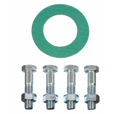 OEM Aramid/Buna-N Ring Gasket with Flange Bolt, For 2 in Pipe, Class 150 - Aramid/Buna-N Ring Gaskets with Flange Bolts