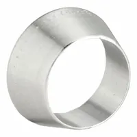 This HAM-LET double-ferrule compression fitting is made of stainless steel and designed for 8 mm OD tubing. It is part of the Let-Lok series and is compatible with Swagelok fittings. Typical applications include instrumentation, chemical processing, and hydraulic lines where leak-tight connections are required