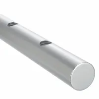 PBC LINEAR Linear Shaft: 2 in Shaft Dia, 18 in Lg, Ceramic Coated, Aluminum Alloy (MPN CCPDL32-018.000)