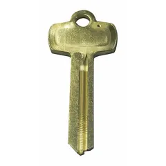 BEST key blank for tubular door locks, featuring an A keyway type and Key ID KS800. Made of brass with nickel plating. Used to create replacement keys for compatible BEST locks.