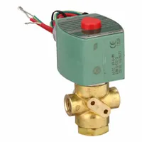 REDHAT Solenoid Valve: 3-Way, Normally Open, 1/4 in Pipe Size, 110V AC/120V AC, Direct Mount (MPN 8320G194120/60,110/50DA)