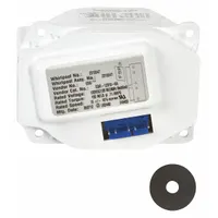 This ice auger drive motor rotates the auger in the ice bin of refrigerators and freezers, pushing ice into the dispenser chute. It is a replacement part for restoring automatic ice dispensing functionality