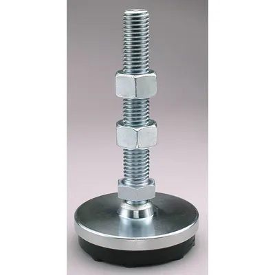 S & W Male-End Leveling Mount: Fixed Stud, 1/2"-13 Thread Size, 2 in - Vibration-Damping Male Leveling Mounts
