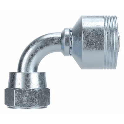 PARKER 90° Elbow Hydraulic Crimp Hose Fitting - Parker Crimp Hydraulic Hose Fittings with Metric Connection