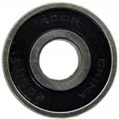 This ALCO heavy duty wheel bearing is designed for wheelchair applications. It has an overall width of 1 3/8 in and is compatible with Rolls brand wheelchairs. Used as a replacement part in maintenance and repair of mobility equipment.