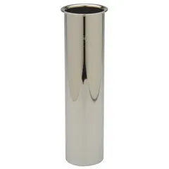 Brass tailpiece with chrome finish for sink drain connections. Features a 1-1/2 in nominal pipe size and 6 in overall length with slip joint ends. Used to connect a sink drain to the plumbing trap in residential or commercial applications.