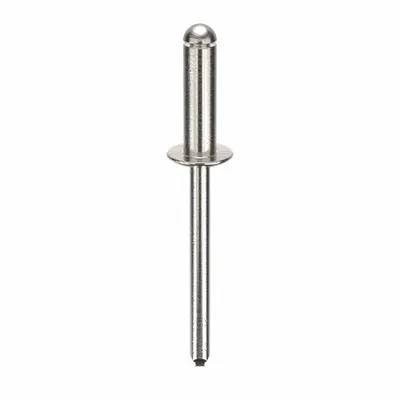 OEM Domed-Head Blind Rivet, 0.188 in dia, 2 in Overall Lg, Aluminum, 250 PK - Domed-Head Blind Rivets