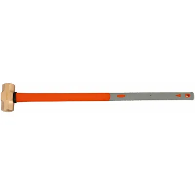 WESTWARD Non-Sparking Engineering Hammer, 5 lb Head, 2 in Dia, 36 in Length - Non-Sparking Engineering Hammers