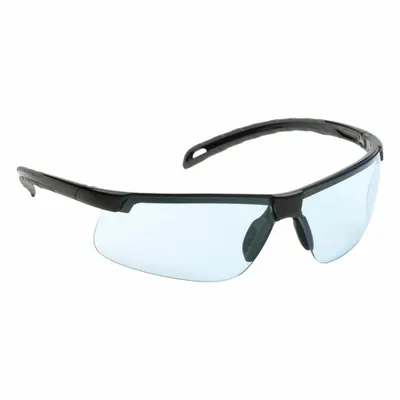 PYRAMEX SB8660DTM Half-Frame Safety Glasses with Infinity Blue Lens - Padded Comfort-Fit Safety Glasses