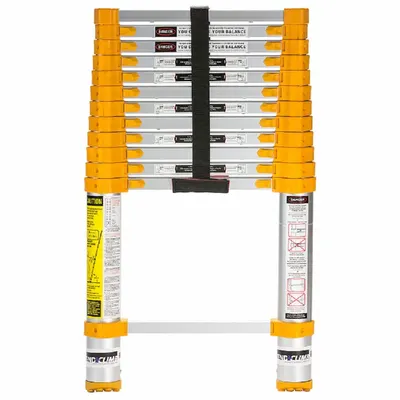 XTEND + CLIMB Telescoping Extension Ladder: 13 ft Ladder Size, Aluminum - Lightweight Aluminum Telescoping Extension Ladders