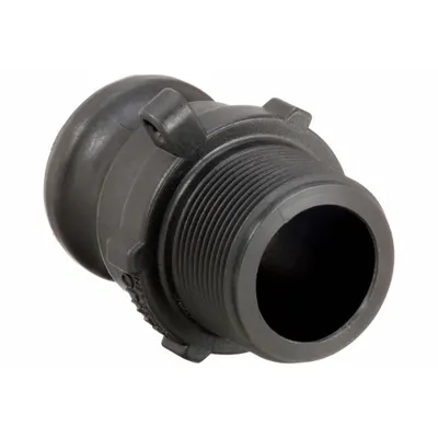 BANJO Cam and Groove Adapter: 1 in Coupling Size, 1 in Hose Fitting Size - Type F Polypropylene Cam & Groove Fittings