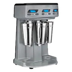 Three-spindle drink mixer with Mix/Pulse function and three speeds. 84 oz capacity and 1 hp motor on 120V AC. Suitable for blending milkshakes, smoothies, and frozen drinks in commercial kitchens and bars.