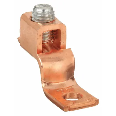 BURNDY KLU35 Straight Mechanical Lug with Offset Tongue - Straight Mechanical Lugs with Offset Tongues