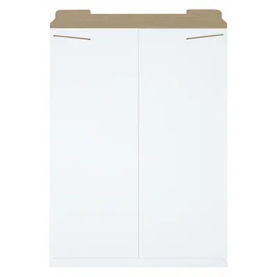 STAYFLATS Stayflat Tab-Locking Chipboard Mailers 20 in x 27 in White 50 PK
