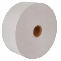 This medium-duty water-activated kraft tape is designed for sealing corrugated boxes in industrial packaging operations. Each roll measures 3 inches wide by 450 feet long, with a 7 mil thickness. The tape activates with water to form a secure bond. Supplied in a 10-pack case