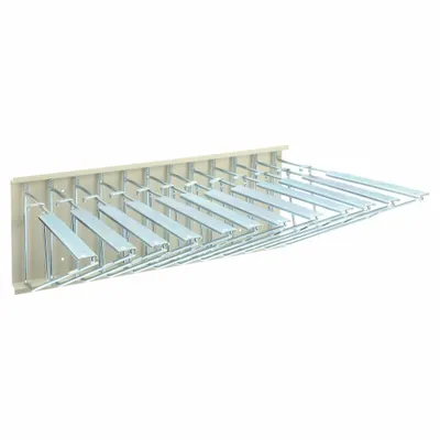 OEM Wall-Mount Vertical Rack, 12 Clamps, 24 in Max Width - Wall-Mount Vertical Racks