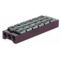 NUMATICS Manifold Assembly: For Series L2, 6 Valve Ports, Haz Location/Intrinsically Safe, 206-1764