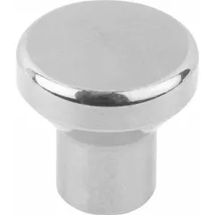 This hygienic pull knob features a polished stainless steel construction with an M4 threaded hole and 10 mm thread length, designed for use with USIT washers. The 20 mm diameter knob provides a secure grip in wash-down and clean-room environments. Typical applications include food processing, pharmaceutical, and sanitary equipment where hygiene and corrosion resistance are required.