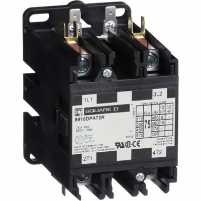 SCHNEIDER 8910DPA72RV02 Enclosed Non-Reversing Definite Purpose Contactor - Enclosed Non-Reversing Definite Purpose Contactors